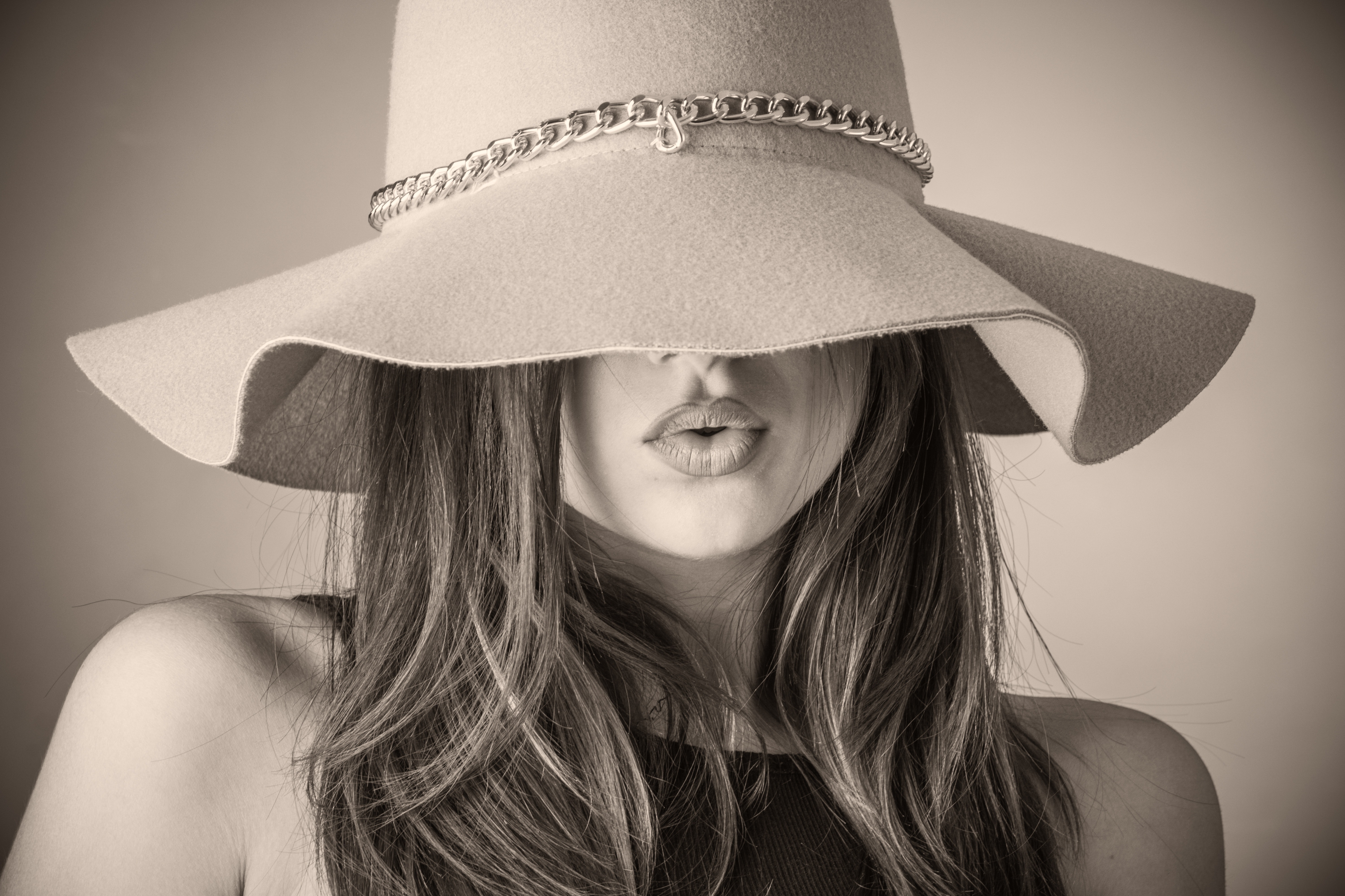 Kvinna med hatt